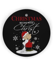 LIMITED EDITION - CHRISTMAS - 80263P Circle Ornament (Wood tile