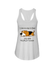 LIMITED EDITION - BEAGLE DOG T-SHIRT 8350K Ladies Flowy Tank tile