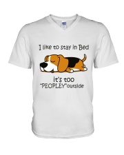 LIMITED EDITION - BEAGLE DOG T-SHIRT 8350K V-Neck T-Shirt tile