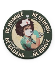 LIMITED EDITION - BE STRONG - 60032TU Circle ornament - single (porcelain) front