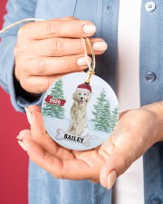 LIMITED EDITION - Golden Retriever - 90077TU Circle ornament - single (porcelain) aos-circle-ornament-single-porcelain-lifestyles-01
