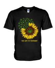 LIMITED EDITION - WEED IS MY SUNSHINE 9291P V-Neck T-Shirt tile