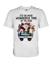 LIMITED EDITION - FARMER CHRISTMAS - 6855P V-Neck T-Shirt tile