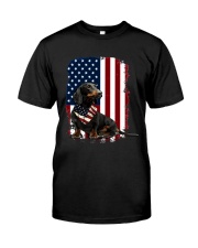 LIMITED EDITION - DACHSHUND AMERICAN FLAG - 9301P Classic T-Shirt front
