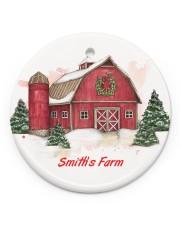 LIMITED EDITION - FARM LOVERS - 80217P Circle ornament - single (porcelain) front