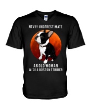 LIMITED EDITION - BOSTON TERRIER T SHIRT 10143A V-Neck T-Shirt tile