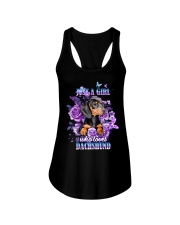 LIMITED EDITION - DACHSHUND T-SHIRT 8483K Ladies Flowy Tank tile