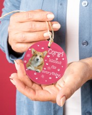 LIMITED EDITION - DOG CORGI LOVERS 90156A Circle ornament - single (porcelain) aos-circle-ornament-single-porcelain-lifestyles-01