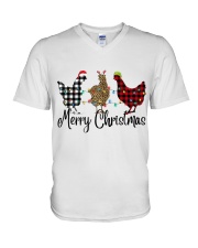 LIMITED EDITION - FARMER LOVE CHICKEN - 80136P V-Neck T-Shirt tile