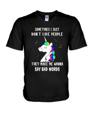 LIMITED EDITION - FUNNY UNICORN 80088P V-Neck T-Shirt tile