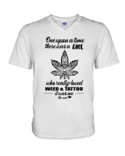 LIMITED EDITION - WEED AND TATTOO 9348P V-Neck T-Shirt tile