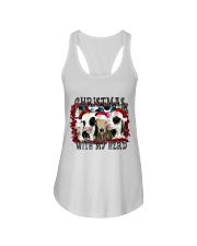 LIMITED EDITION - FARMER CHRISTMAS COWS - 80129P Ladies Flowy Tank tile