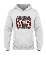 LIMITED EDITION - FARMER CHRISTMAS COWS - 80129P Hooded Sweatshirt tile