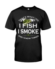LIMITED EDITION - I FISH I SMOKE T SHIRT 9389P Classic T-Shirt front