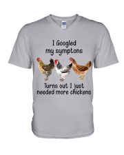 LIMITED EDITION - FARMER FUNNY CHICKENS 80291P V-Neck T-Shirt tile