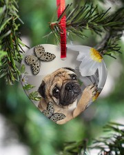 LIMITED EDITION - DOG PUG LOVERS 10942A Heart ornament - single (porcelain) aos-heart-ornament-single-porcelain-lifestyles-07