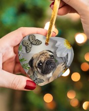 LIMITED EDITION - DOG PUG LOVERS 10942A Heart ornament - single (porcelain) aos-heart-ornament-single-porcelain-lifestyles-08
