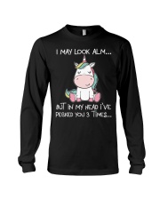 LIMITED EDITION - FUNNY UNICORN - 80104P Long Sleeve Tee tile