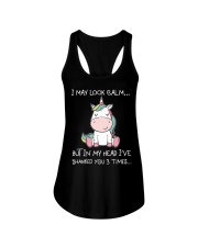 LIMITED EDITION - FUNNY UNICORN - 80104PP Ladies Flowy Tank tile