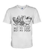 LIMITED EDITION - FARMER LOVE CHICKENS - 80155P V-Neck T-Shirt tile