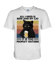 LIMITED EDITION - CAT LOVERS - 9886A V-Neck T-Shirt tile