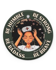 LIMITED EDITION - BE STRONG - 60033TU Circle ornament - single (porcelain) front