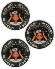 LIMITED EDITION - BE STRONG - 60033TU Circle Ornament (Wood tile
