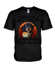 LIMITED EDITION - DACHSHUND - T SHIRT 7639J V-Neck T-Shirt tile