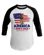 LIMITED EDITION - GERMAN SHEPHERD FLAG - 9266P Baseball Tee tile