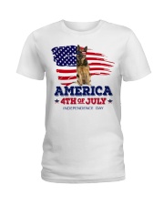 LIMITED EDITION - GERMAN SHEPHERD FLAG - 9266P Ladies T-Shirt tile