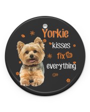 LIMITED EDITION - DOG YORKSHIRE LOVERS 90053A Circle ornament - single (porcelain) front