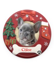 LIMITED EDITION - DOG LOVERS - 80218P Circle ornament - single (porcelain) front