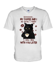 LIMITED EDITION - CAT LOVERS - 10806A V-Neck T-Shirt tile