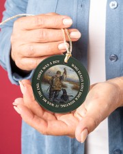 LIMITED EDITION - DUCK HUNTING - 60008TU Circle ornament - single (porcelain) aos-circle-ornament-single-porcelain-lifestyles-01