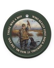LIMITED EDITION - DUCK HUNTING - 60008TU Circle ornament - single (porcelain) front