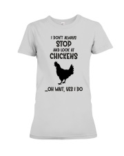 LIMITED EDITION - FARMER FUNNY CHICKEN - 6857P Premium Fit Ladies Tee tile