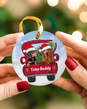 LIMITED EDITION - DACHSUND - 80233TU Circle ornament - single (porcelain) aos-circle-ornament-single-porcelain-lifestyles-08