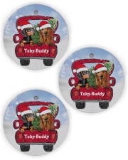 LIMITED EDITION - DACHSUND - 80233TU Circle Ornament (Wood tile