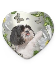 LIMITED EDITION - DOG SHIH TZU LOVERS 10940A Heart ornament - single (porcelain) front