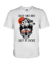 LIMITED EDITION - OCEAN SKULL 8709K V-Neck T-Shirt tile