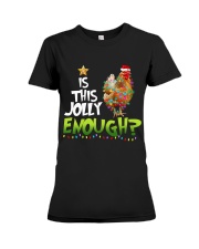 LIMITED EDITION - FARMER FUNNY CHICKENS - 80146P Premium Fit Ladies Tee tile