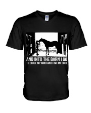 LIMITED EDITION - FARMER LOVE HORSES - 80161P V-Neck T-Shirt tile