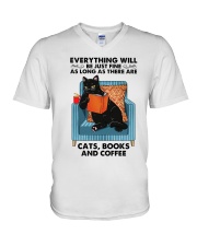 LIMITED EDITION - CAT LOVERS - 10784A V-Neck T-Shirt tile