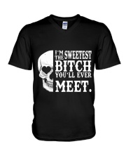 LIMITED EDITION - SKULL T SHIRT 10290A V-Neck T-Shirt tile