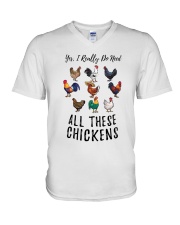 LIMITED EDITION - CHICKEN FARM 90023A V-Neck T-Shirt tile