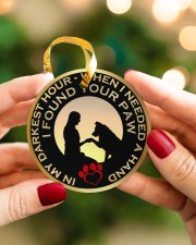 LIMITED EDITION - PAWS - 10969TU Circle ornament - single (porcelain) aos-circle-ornament-single-porcelain-lifestyles-08
