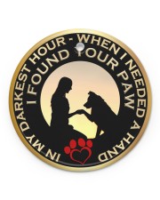 LIMITED EDITION - PAWS - 10969TU Circle ornament - single (porcelain) front