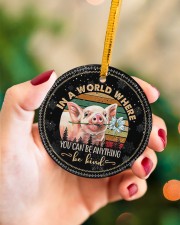 LIMITED EDITION - FUNNY PIG 11024A Circle ornament - single (porcelain) aos-circle-ornament-single-porcelain-lifestyles-09