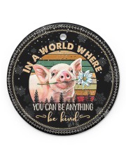 LIMITED EDITION - FUNNY PIG 11024A Circle ornament - single (porcelain) front