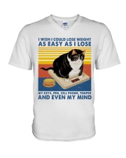 LIMITED EDITION - CAT LOVERS - 10712A V-Neck T-Shirt tile